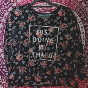 Floral long sleeve shirt